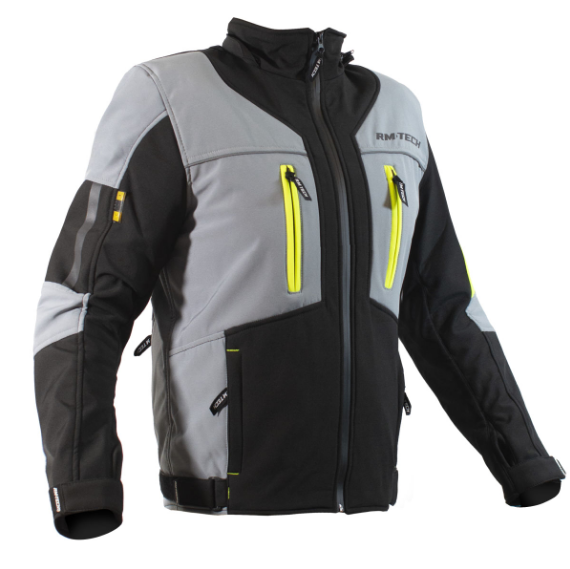 CHAMARRA RM TECH INSANE NEGRA/GRIS/FLUORESCENTE