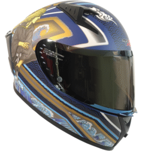 CASCO TX2 CERRADO TADASHI DORADO/AZUL Z501