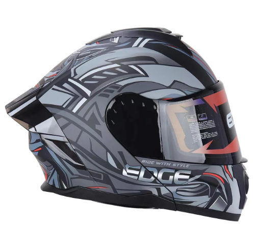 CASCO EDGE ABATIBLE CERTIFICACION DOT/ECE BOSTON ESTEELIX GRIS