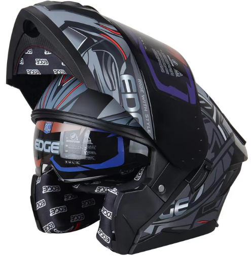 CASCO EDGE ABATIBLE CERTIFICACION DOT/ECE BOSTON ESTEELIX GRIS - Image 2