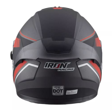 CASCO 3/4 ECE DOT IRON RACING DOBLE MICA IR292 BENJAMIN ROJO - Image 2