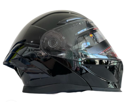 CASCO ABATIBLE IRON RACING DOT IR-195 LUCHADOR NEGRO BRILLO
