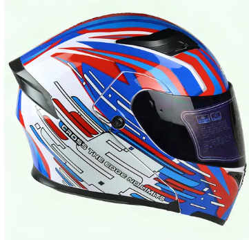 CASCO ABATIBLE BOSS AKYBREAKER AZUL/ROJO
