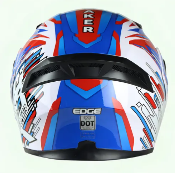 CASCO ABATIBLE BOSS AKYBREAKER AZUL/ROJO - Image 4