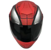 Casco Integral Marvel Edge Frankie Spiderman Rojo Certificado Dot - Image 2
