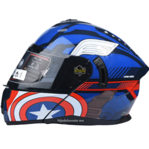 CASCO EDGE MARVEL ABATIBLE CAPITAN AMERICA