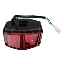 CALAVERA TRASERA ITALIKA DM 150 ROJA (18-21) 12V