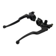 MANIJA FRENO/EMBRAGUE NEGRA CON SOPORTE SET UNIVERSAL SUSTITUYE A 38-0018-001