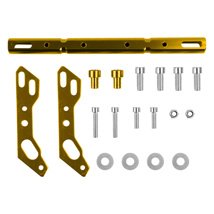 BARRA PORTA ACCESORIOS DORADA PARA MANUBRIO SET